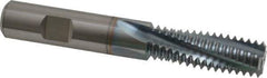 Emuge - 7/8-9 UNC, 0.621" Cutting Diam, 4 Flute, Solid Carbide Helical Flute Thread Mill - Internal Thread, 1.829" LOC, 4-1/4" OAL, 5/8" Shank Diam - Exact Tool & Supply