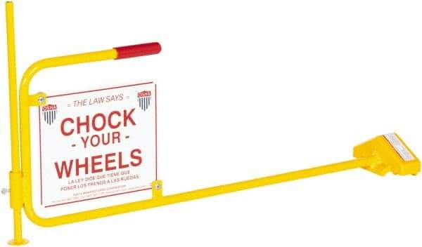 Vestil - 40-1/16" Wide x 20-1/8" High x 7-1/2" Deep, Steel Wheel Chock - Exact Tool & Supply