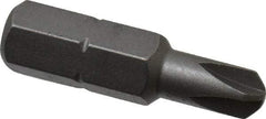 Wera - 1/4" Drive, #6 Torq-Set Mplus Screwdriver Bit - 1" OAL - Exact Tool & Supply