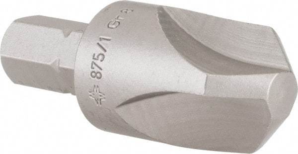 Wera - #8 Tri-Wing Bit - 1/4" Hex Drive, 1-1/4" OAL - Exact Tool & Supply