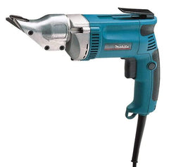 Makita - 2,500 SPM, 115 Volt, Pistol Grip Handle, Handheld Electric Shear - 18 Gauge (Steel) & 20 Gauge (Stainless Steel) Cutting Capacity - Exact Tool & Supply