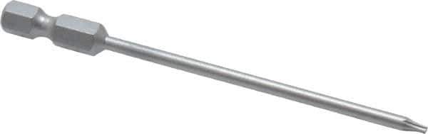 Wera - 1/4" Drive T6 Torx Screwdriver Bit - 3-1/2" OAL - Exact Tool & Supply