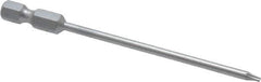 Wera - 1/4" Drive T6 Torx Screwdriver Bit - 3-1/2" OAL - Exact Tool & Supply