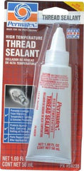 Permatex - 50 mL Tube, White, Paste High Strength Threadlocker - Series 592 - Exact Tool & Supply