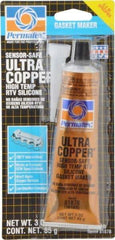 Permatex - 3 oz Gasket Maker - -65 to 700°F, Copper, Comes in Tube - Exact Tool & Supply