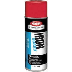 Krylon - OSHA Red, Gloss, Enamel Spray Paint - 12 to 15 Sq Ft per Can, 12 oz Container, Use on Masonry, Metal, Plaster, Plastic Foam & Wicker, Plastics, Wood - Exact Tool & Supply
