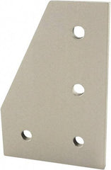 80/20 Inc. - 50mm Wide, Open Shelving Accessory/Component - Aluminum, Clear Anodized Finish, 75mm Long, Use with 25 Series & Bolt Kit 75-3404 - Exact Tool & Supply