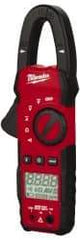 Milwaukee Tool - 2235-20, CAT III, Digital True RMS Clamp Meter with 1" Clamp On Jaws - 600 VAC/VDC, 400 AC/DC Amps, Measures Voltage, Continuity, Current, Resistance - Exact Tool & Supply
