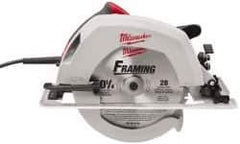 Milwaukee Tool - 15 Amps, 10-1/4" Blade Diam, 5,200 RPM, Electric Circular Saw - 120 Volts, 3.1 hp, 12' Cord Length, 5/8" Arbor Hole, Right Blade - Exact Tool & Supply