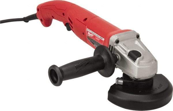 Milwaukee Tool - 5" Wheel Diam, 11,000 RPM, Corded Angle & Disc Grinder - 5/8-11 Spindle, 120 Volts, 11 Amps - Exact Tool & Supply