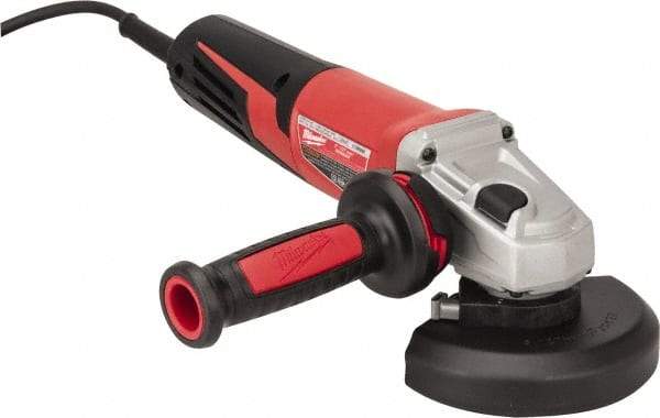 Milwaukee Tool - 5" Wheel Diam, 2,800 to 11,000 RPM, Corded Angle & Disc Grinder - 5/8-11 Spindle, 120 Volts, 13 Amps - Exact Tool & Supply