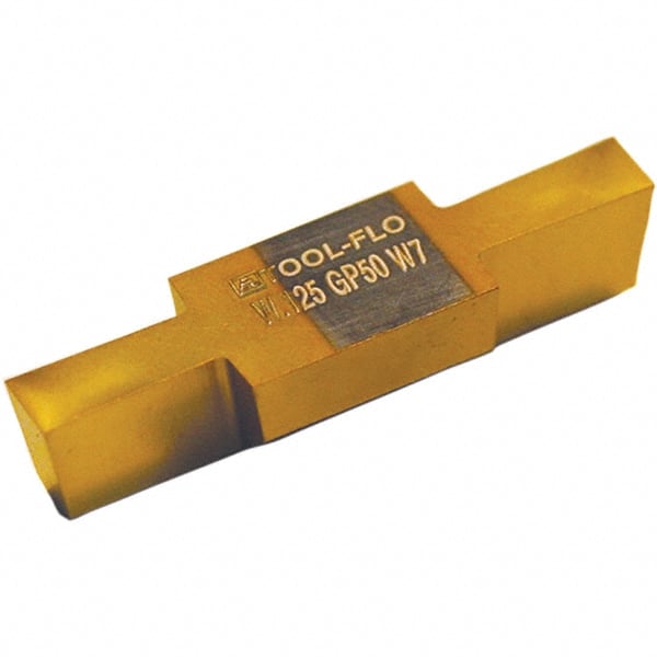 Tool-Flo - V84NG W.250 GP50 Carbide Grooving Insert - Exact Tool & Supply