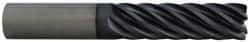 Accupro - 5/8", 3/4" LOC, 5/8" Shank Diam, 3" OAL, 6 Flute, Solid Carbide Square End Mill - Single End, AlTiN Finish, Spiral Flute, 45° Helix, Centercutting, Right Hand Cut, Right Hand Flute - Exact Tool & Supply