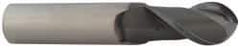 Accupro - 1" Diam, 1-3/4" LOC, 2 Flute Solid Carbide Ball End Mill - nACRo Finish, Single End, 4" OAL, 1" Shank Diam, Spiral Flute - Exact Tool & Supply