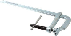 Bessey - 4" Deep Throat, 12" Max Capacity, Standard Sliding Arm Clamp - 726 Lb Clamping Pressure, 5/8" Spindle Diam - Exact Tool & Supply