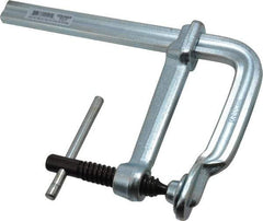 Bessey - 4-3/4" Deep Throat, 6" Max Capacity, Standard Sliding Arm Clamp - 1,000 Lb Clamping Pressure, 5/8" Spindle Diam - Exact Tool & Supply