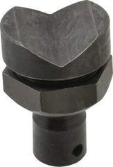 Bessey - 1 Piece, Plastic Cap Pivoting V-Groove Clamp Pad - 35° Pivot Angle, For Use with Bessey 1200, 1800, 2400 & 4800 Series Clamps - Exact Tool & Supply