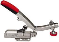 Bessey - 700 Lb Holding Capacity, Horizontal Handle, Manual Hold Down Toggle Clamp - U-Bar, Flanged Base, Steel - Exact Tool & Supply