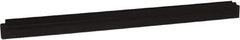 Vikan - 24" Rubber Blade Squeegee Refill - Double Edge, Black, Plastic Holder - Exact Tool & Supply