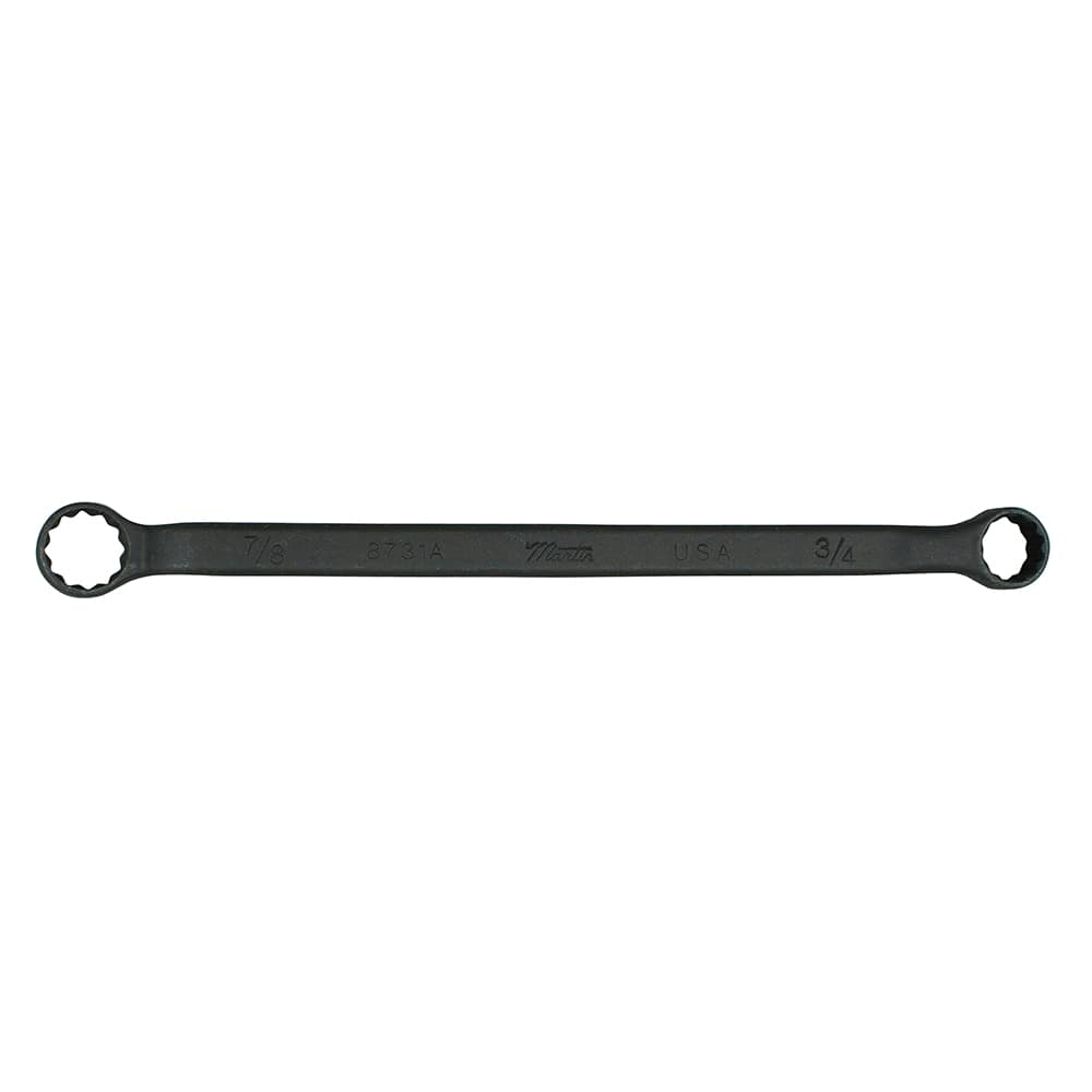 Martin Tools - Box Wrenches; Wrench Type: Offset; Box ; Tool Type: Double Box End ; Size (Inch): 15/16 x 1 ; Number of Points: 12 ; Head Type: Box End ; Finish/Coating: Black Oxide - Exact Tool & Supply