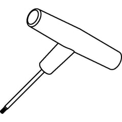 Kennametal - T15 Torx Drive, T Handle Driver for Indexable Milling - Compatible with Screws - Exact Tool & Supply