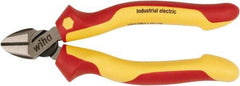 Wiha - 6-19/64" OAL, 0.079" Capacity, Diagonal Cutter - Cushion Grip Handle - Exact Tool & Supply