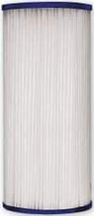 Dupont - 4" OD, 20µ, Universal Heavy Duty Whole House Pleated Poly Cartridge Filter - 10" Long, Reduces Sediments & Rust - Exact Tool & Supply