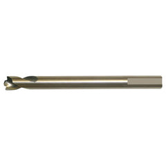 6.00mm RHS / RHC HSS-CO 8% (M42) 135 Degree Split Point Welding Point Drill - Straw / Gold Oxide - Exact Tool & Supply