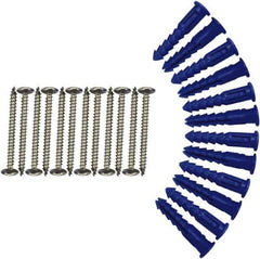 Triton - 12" Long Silver Pegboard Mounting Hardware - For Use with Mounting Steel Pegboard System LB1-B,T,W, LB2-B,T,W & LB18-B,T,W - Exact Tool & Supply