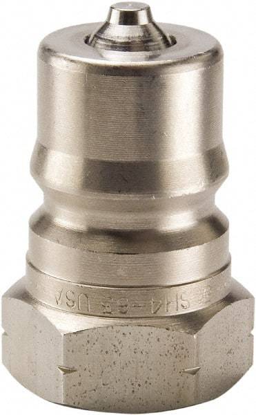 Parker - 3/4-16 SAE ORB 303 Stainless Steel Hydraulic Hose Female Straight Thread Nipple - 1,500 psi, 6 GPM, Series 60 - Exact Tool & Supply