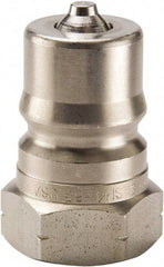 Parker - 3/4-16 SAE ORB 303 Stainless Steel Hydraulic Hose Female Straight Thread Nipple - 1,500 psi, 6 GPM, Series 60 - Exact Tool & Supply