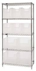 Quantum Storage - 10 Bin Giant Stack Container with Wire Shelving - Exact Tool & Supply