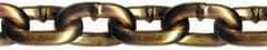 CM - 3/8" Welded Transport Chain - 6,600 Lb Capacity, Grade 70, 60' Long, Carbon Steel, Yellow Chromate Finish - Exact Tool & Supply