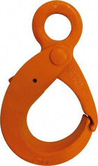 CM - Chain Grade 100, 8,800 Lbs. Load Limit Eye Latchlok Hook - 2.27 Inch Hook Throat, 6.65 Inch Reach, 1.36 Inch Eye Inside Diameter, 3/8 Inch Chain Diameter, 7.72 Inch Overall Length, 0.59 Inch Eye Thickness - Exact Tool & Supply