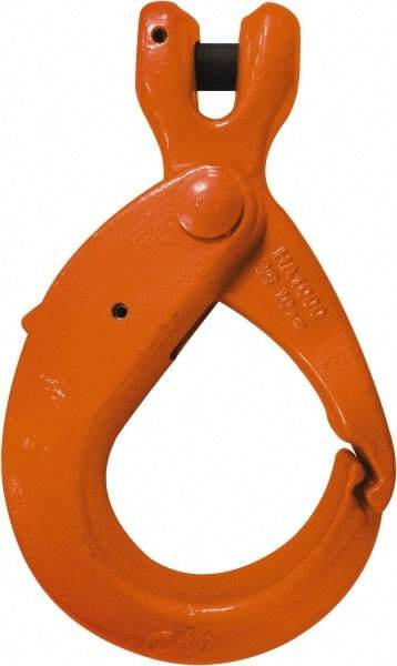 CM - 5/8 Inch Chain Diameter, Grade 100 Clevis Hook - 22,600 Lbs. Load Capacity, 0.71 Inch Inside Diameter, 3/4 Inch Pin Diameter, 3.2 Inch Hook Throat, 10.22 Inch Overall Length, 7.37 Inch Hook Width - Exact Tool & Supply