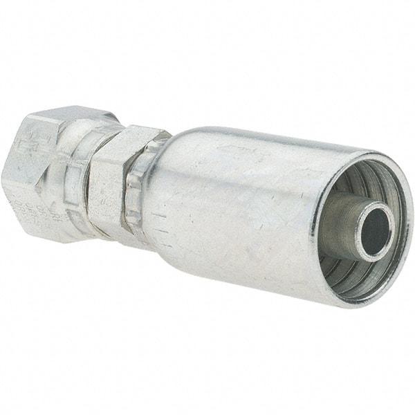 Parker - 11/16-16 Seal-Lok Steel Hydraulic Hose Swivel - -6 Hose Size, 3/8" Hose Diam - Exact Tool & Supply