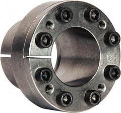 Climax Metal Products - M8 Thread, 2-3/16" Bore Diam, 3.031" OD, Shaft Locking Device - 9 Screws, 20,836 Lb Axial Load, 4-3/32" OAW, 2.165" Thrust Ring Width, 1,899 Ft/Lb Max Torque - Exact Tool & Supply