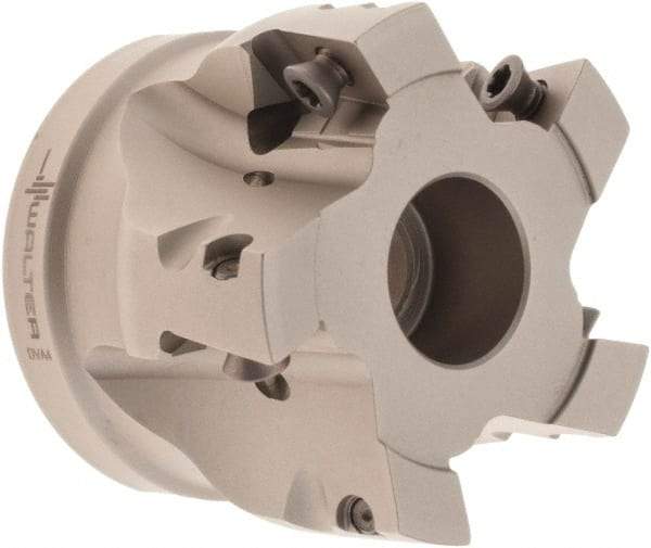 Walter - 5 Inserts, 50mm Cut Diam, 22mm Arbor Diam, 15mm Max Depth of Cut, Indexable Square-Shoulder Face Mill - 40mm High, AD.. 1606.. Insert Compatibility, Through Coolant, Series Xtra-tec - Exact Tool & Supply