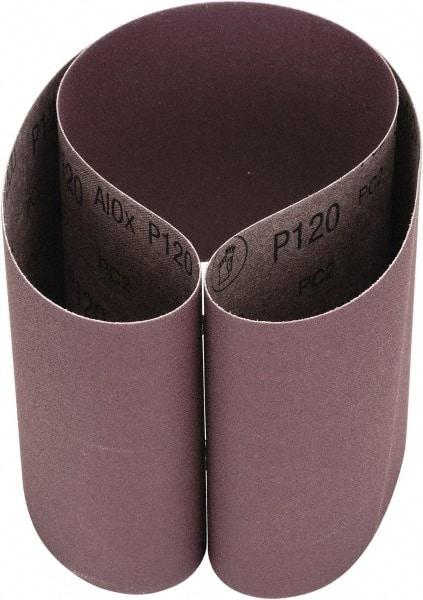 3M - 6" Wide x 48" OAL, 120 Grit, Aluminum Oxide Abrasive Belt - Aluminum Oxide, Coated, Cloth Backing, Series 341D - Exact Tool & Supply