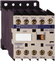 Schneider Electric - 2NC/2NO, 24 VAC at 50/60 Hz Control Relay - 17 V - Exact Tool & Supply