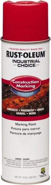 Rust-Oleum - 15 fl oz Red Marking Paint - Water-Based Formula - Exact Tool & Supply