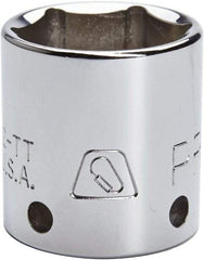 Proto - 3/8" Drive, Deep Hand Socket - 12 Points, 2-3/4" OAL, Steel, Chrome Finish - Exact Tool & Supply