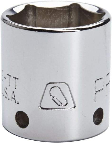 Proto - 3/8" Drive, Standard Hand Socket - 12 Points, 1-1/8" OAL, Steel, Chrome Finish - Exact Tool & Supply