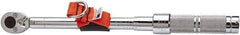 Proto - 1/2" Drive Micrometer Ratchet Head Tethered Torque Wrench - 50 Ft/Lb to 250 Ft/Lb Torque, 27-1/8" OAL, 1 Ft/Lb Graduation, Pear Head - Exact Tool & Supply