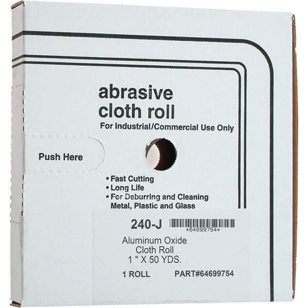 Value Collection - Shop Rolls   Abrasive Material: Aluminum Oxide    Roll Width (Inch): 1 - Exact Tool & Supply