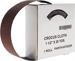 Value Collection - Shop Rolls   Abrasive Material: Crocus    Roll Width (Inch): 1-1/2 - Exact Tool & Supply