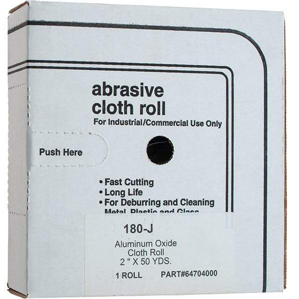 Value Collection - Shop Rolls   Abrasive Material: Aluminum Oxide    Roll Width (Inch): 2 - Exact Tool & Supply