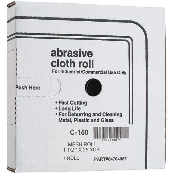 Made in USA - Shop Rolls   Abrasive Material: Silicon Carbide    Roll Width (Inch): 1-1/2 - Exact Tool & Supply