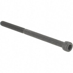 Value Collection - #10-24 UNC Hex Socket Drive, Socket Cap Screw - Alloy Steel, Black Oxide Finish, Partially Threaded, 3" Length Under Head - Exact Tool & Supply