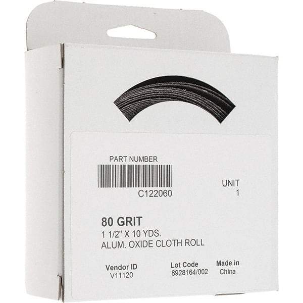 Value Collection - Shop Rolls   Abrasive Material: Aluminum Oxide    Roll Width (Inch): 1-1/2 - Exact Tool & Supply